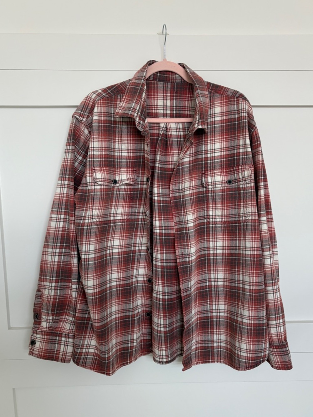 Urban Outfitters (ReMade) Red Plaid Button-Down Shirt